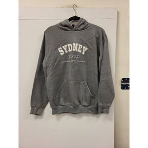 Mr Kangaroo Australia Sydney Hoodie Sweatshirt Pullover Gray Mens Size M